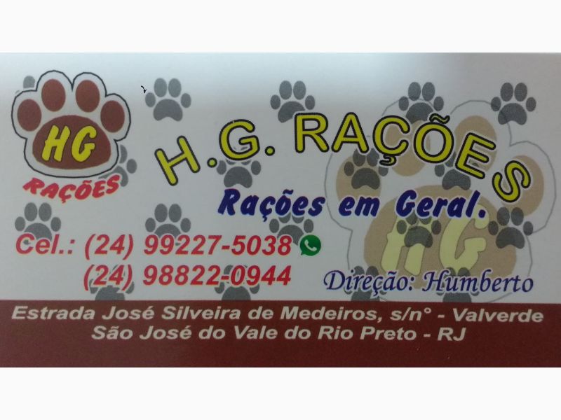 H.G. RAÇÕES EM GERAL